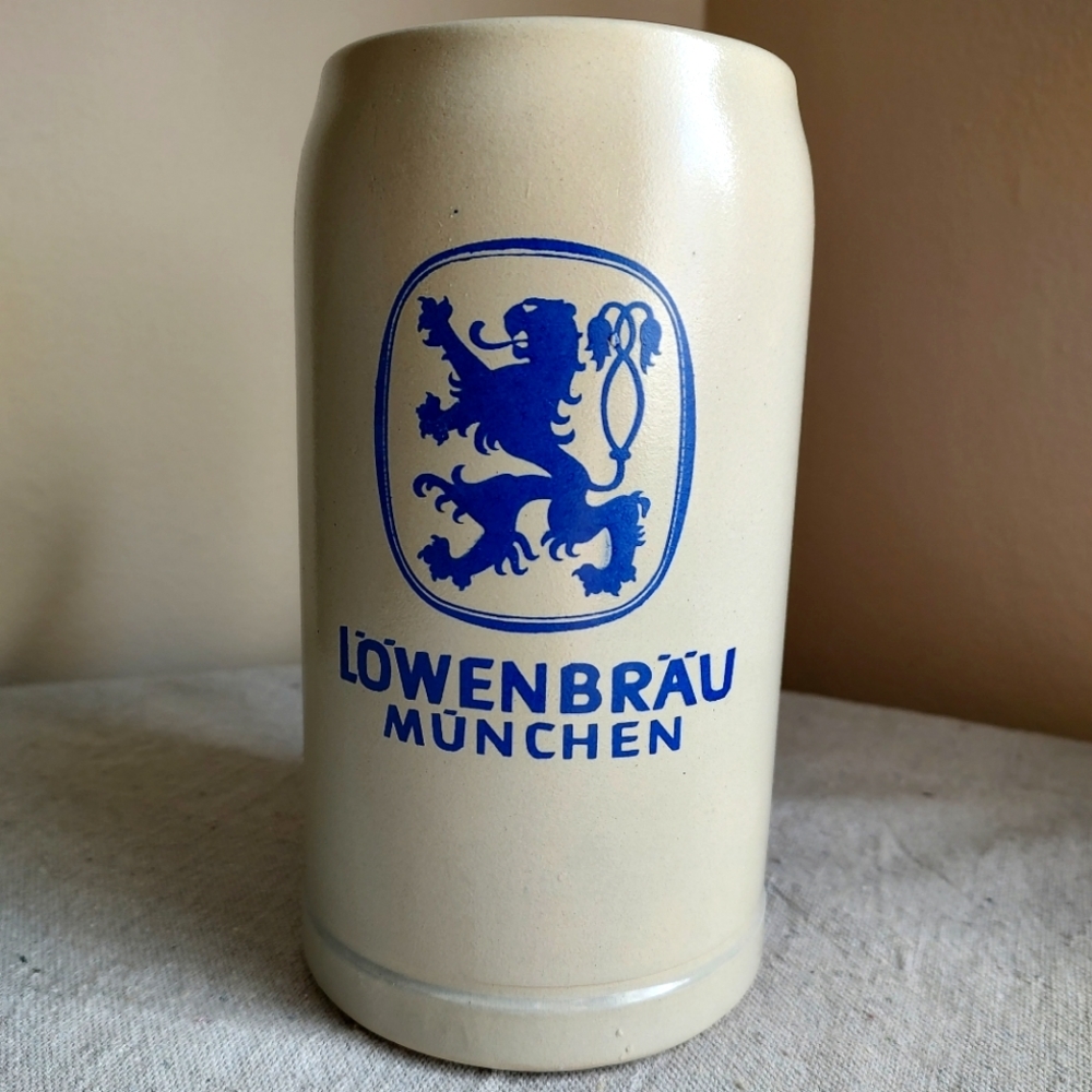 Vintage Lowenbrau Brewery Stoneware Beer Stein